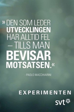 Experimenten 1. évad (2016-01-13) poszter