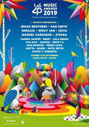 LOS40 Music Awards 14. évad (2019-11-08) poszter