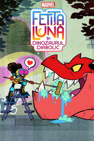 Holdlány és Ördögi Dinoszaurusz poszter