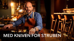 Med kniven for struben kép