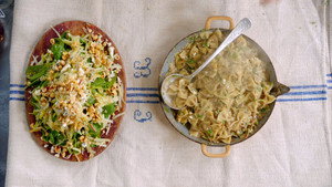 Jamie 15 perces kajái 1. évad Ep.5 Elegáns halas szendvics és Rusztikus olasz farfalle gombamártással 