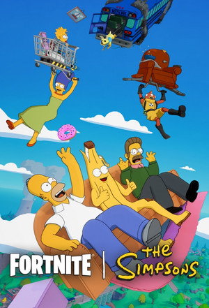 Fortnite x The Simpsons poszter