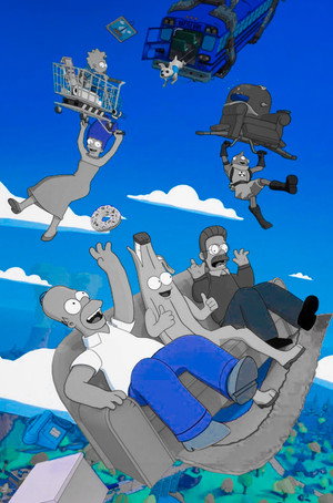 Fortnite x The Simpsons poszter