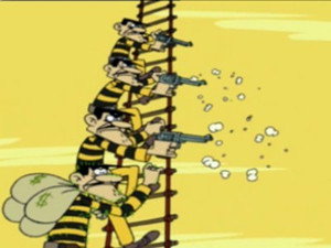 Lucky Luke legújabb kalandjai 1. évad Ep.34 Daltonokat röptében