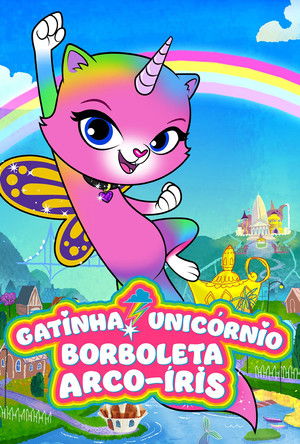 Rainbow Butterfly Unicorn Kitty poszter