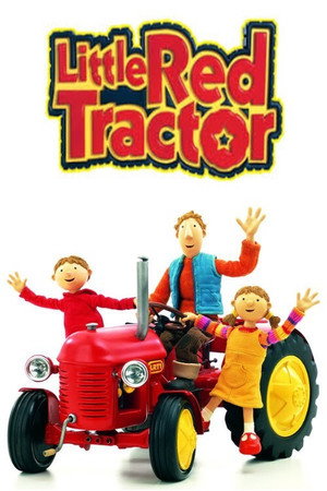 Kis piros traktor poszter