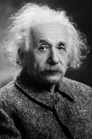 Albert Einstein profil kép
