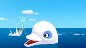 Zoom, a fehér delfin kép