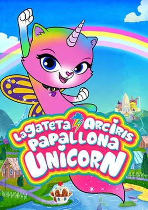 Rainbow Butterfly Unicorn Kitty poszter