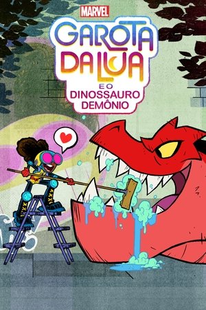 Holdlány és Ördögi Dinoszaurusz poszter