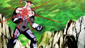 Dragon Ball: Szuper 1. évad Ep.121 Totális háború! A 4-es univerzum egyesült harcosai vs. 7-es Univerzum egyesült erői!