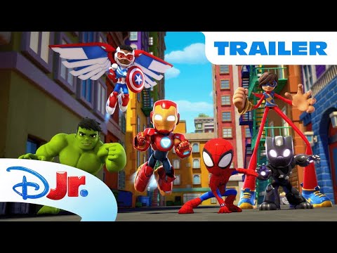 Spidey and Iron Man: Avengers Team-Up! 🦾🕷️ Premieres October 16th on Disney Jr.! | @disneyjr